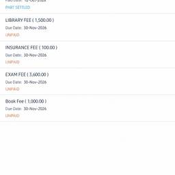University Fee Amount Edit