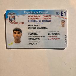 Panama Driver's License Edit