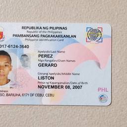 Depois - Edição de Nome em ID Filipino