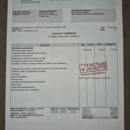 Après - Modifier la date d'une facture