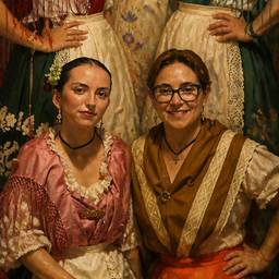 Painted Group Portrait