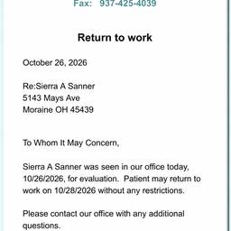 Medical Certificate Date Change