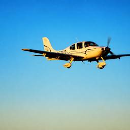 Vibrant Prop Plane Photo