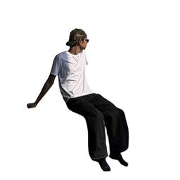 Sitting Man Cutout