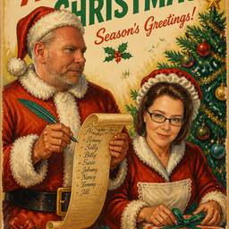 After - Vintage Christmas Poster Art