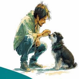 Après - Échanger mon chien dans une scène