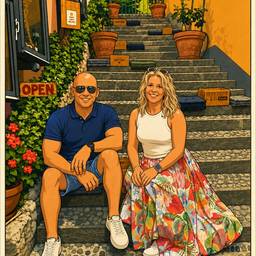 After - Bellagio Italy Travel Poster