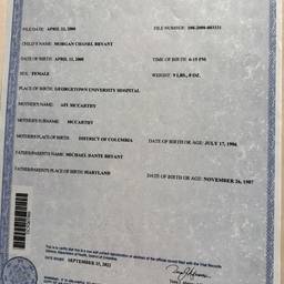 Birth Certificate Year Edit