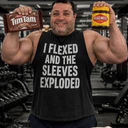 After - Funny Gym Photo Edit