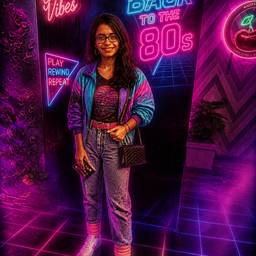 80s Retro Style Photo