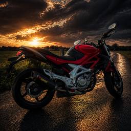 Cinematic Motorcycle Photo