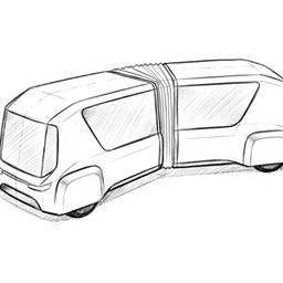 Before - Futuristic Articulated Cab Render