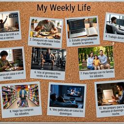 Weekly Routine Photo Collage