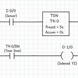 PLC Ladder Logic Sketch