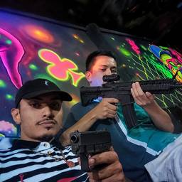 Nachher - Actionfilm-Waffen-Bearbeitung