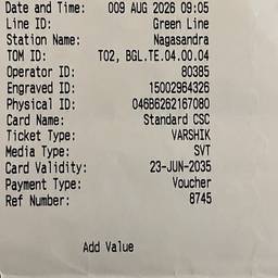 Edit Receipt Details