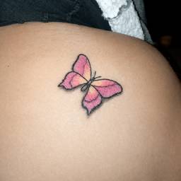 After - Vivid Butterfly Tattoo Edit