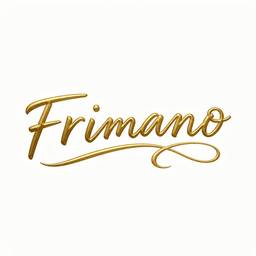 Gold Cursive Logo Design