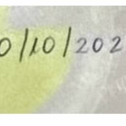 Handwritten Date Change