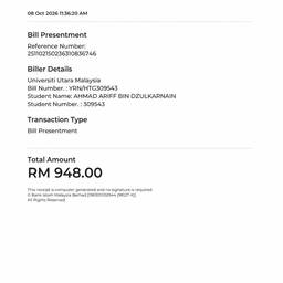 Edited Bank Receipt