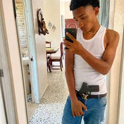 After - Pistol Waistband Mirror Selfie