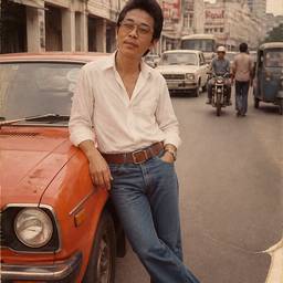 1980s Vintage Street Portrait