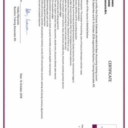 Flatten Creased Certificate