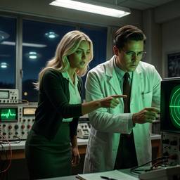 1960s Sci-Fi Lab Scene