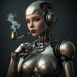 Steampunk Cyborg Smoke Puffs