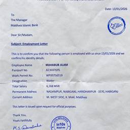 Before - Employment Letter Date Edit