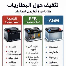 Arabic Battery Infographic