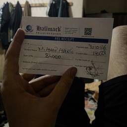 Handwritten Receipt Edit