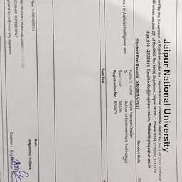 Edit University Receipt Date