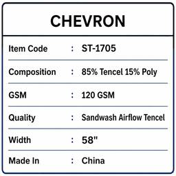 Chevron Fabric Label