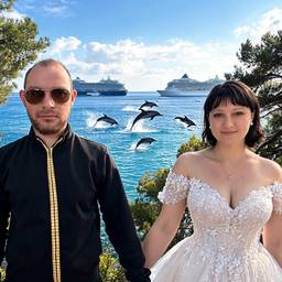 Après - IA pour Photos de Couple à la Plage