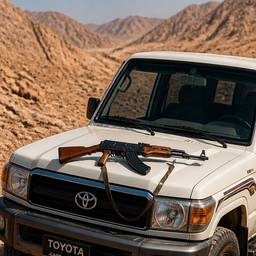 Après - SUV du désert avec AKM