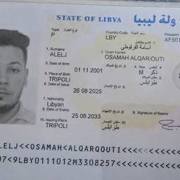 Libyan Passport Name Edit