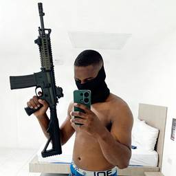 Assault Rifle Mirror Selfie