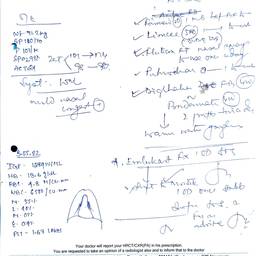 Vorher - Jahresangabe in handschriftlichem Rezept bearbeiten
