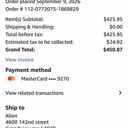Edit Order Address