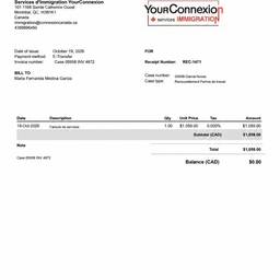 Receipt Name Change