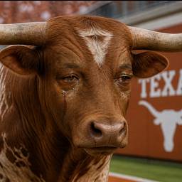 Crying Longhorn Bull Meme