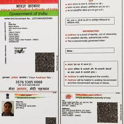 Depois - Editar data de nascimento no Aadhaar