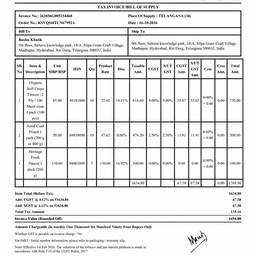 After - Edit GST Invoice Total