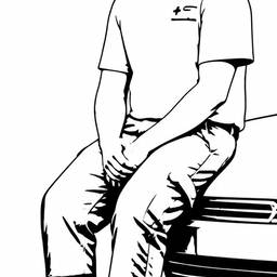 Pose Change Line Art
