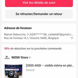 Après - Modification du prix sur confirmation de commande