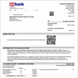 Bank Statement Number Edit