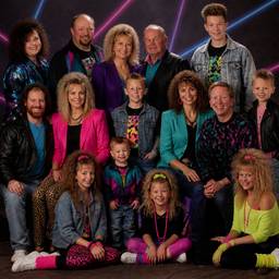 After - 80s Style Family Portrait