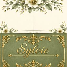 Elegant Cursive Text on Card
