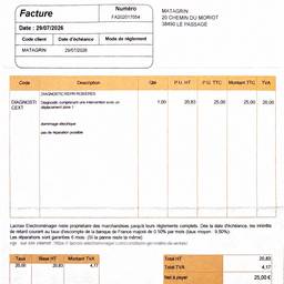 After - Edit French Invoice Text